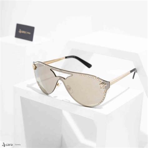 versace crystal glam sunglasses|authentic Versace shades.